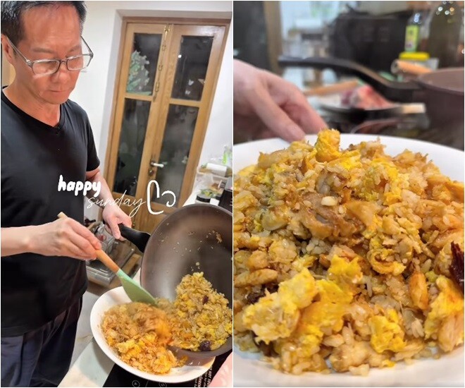 Cơm được chiên giòn nhưng vẫn mềm dẻo, quyện cùng trứng và thịt cua ngọt thịt, thơm phức, vàng óng – món ăn đơn giản mà “xịn sò”.