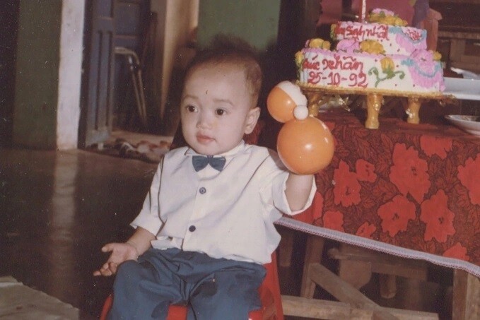 Trúc Nhân hồi nhỏ.