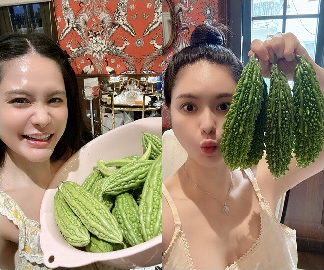 Đoàn Di Băng khoe vườn rau đầu hè xanh mơn mởn, bầu đóng từng thùng, ai đi ngang nhìn cũng thích - 16