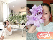 Hậu tuyên bố giải nghệ, Ngọc Lan mê làm đẹp cơ ngơi của 2 mẹ con, ôm cả vườn hoa vào nhà
