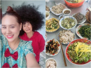 Mâm cơm quê dân dã của mẹ kế giản dị làm Hồ Bích Trâm thèm và thấy ngon nhức nách