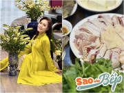 Bếp Eva - BTV VTV muốn giảm cân nhưng nhìn bữa ăn mẹ ruột là NSND chuẩn bị mà nguyện "mũm mĩm cho béo ú lên"