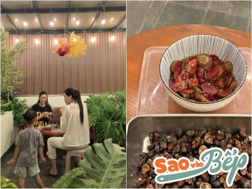 Nữ ca sĩ ở nhà hàng chục tỷ khoe bữa chill trên sân thượng, có món mận ngon ứa nước miếng