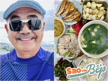NSND Việt Anh khoe bữa cơm đạm bạc nhưng mọi người đều nhận xét: Nhiều đạm tốn bạc