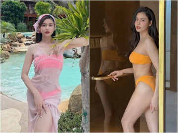 Nữ ca sĩ trẻ đẹp mơn mởn dù con trai lớn đùng, U40 mặc bikini khoe dáng nuột làm dàn sao cũng xốn xang