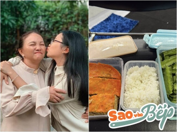 Mẹ Phương Mỹ Chi làm cơm cho con mang đến phim trường, Trấn Thành xuýt xoa: Nách giật 45 độ!