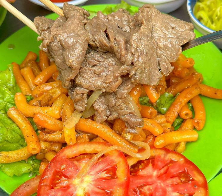 Món núi xào bò ngon nổi tiếng