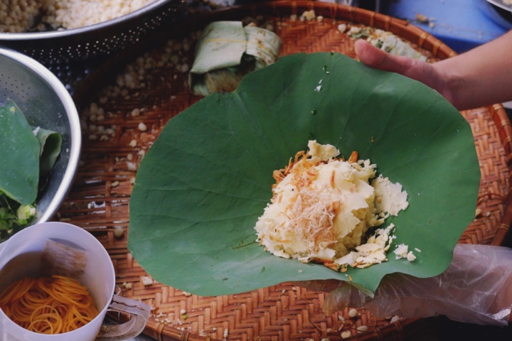 Xôi là món ăn sáng quen thuộc ở Hà Nội