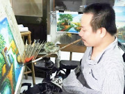 Người đàn ông có khả năng vẽ tranh bằng miệng, 20 năm “tô màu” kí ức, truyền động lực cho thế hệ trẻ 