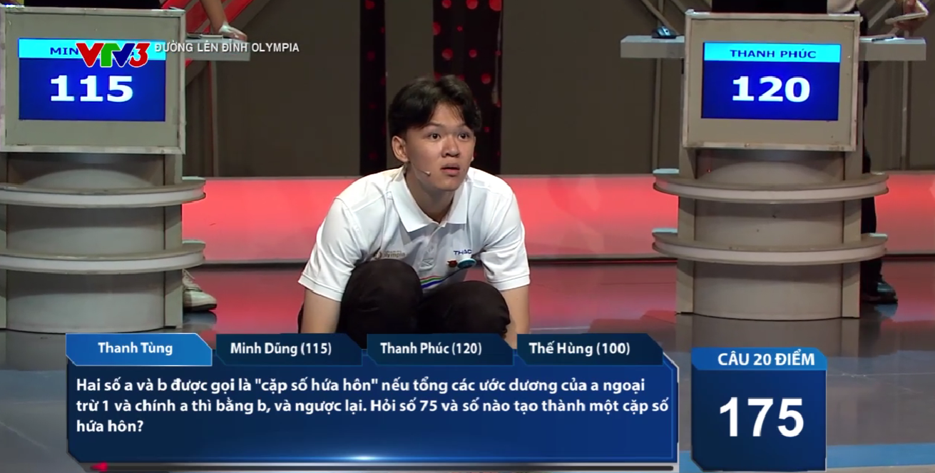 Thanh Tùng bước vào phần thi Về đích đầu tiên với 1 câu trả lời đúng, nâng tổng số điểm lên 195. Thanh Phúc và Thế Hùng đều có đáp án sai trong lượt thi của Thanh Tùng nên bị trừ điểm. 