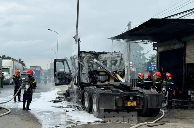 Hiện trường vụ cháy.