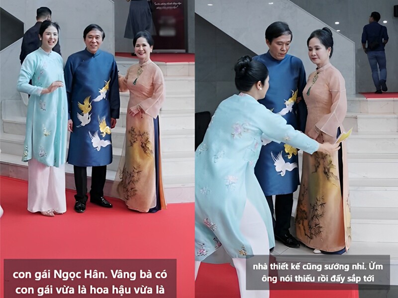 Mới đây, NS Lan Hương gây bất ngờ khi đăng tải clip chia sẻ về “con gái” vừa là hoa hậu vừa là nhà thiết kế. Vợ chồng nghệ sĩ Lan Hương – Đỗ Kỷ được cô “con gái” xinh đẹp này chỉnh sửa trang phục rất tỉ mỉ khi xuất hiện trong chương trình truyền hình Việc Tử Tế.