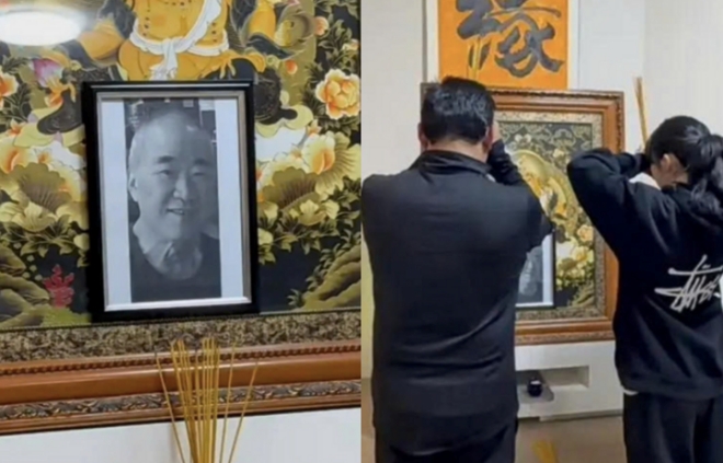 Đám tang của nghệ sĩ Diệp Dĩ Manh diễn ra đơn giản, theo di nguyện của ông.