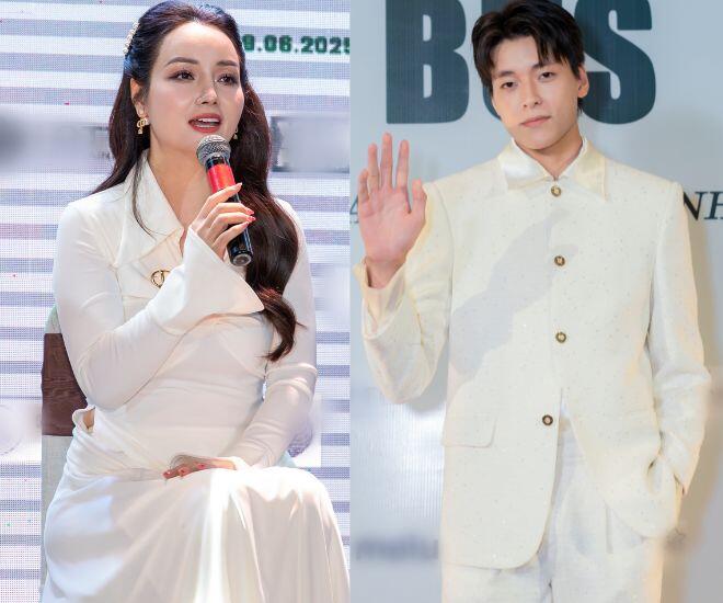 Mai Thu Huyền và con trai Vĩnh Đam nhận được nhiều lời khen. Nhiều netizen còn gọi đây là gia đình nhan sắc.