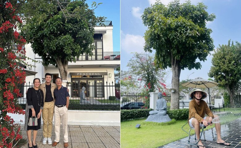 Quốc Trường trong căn biệt thự tiền tỷ.