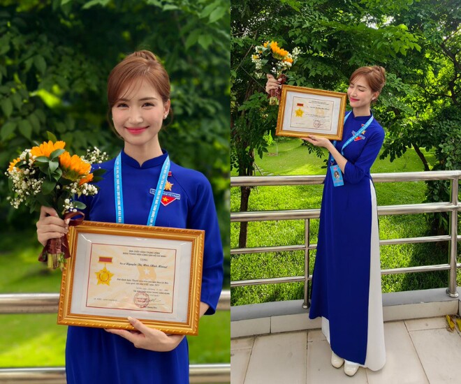 Hòa Minzy tự hào khi được tuyên dương là Thanh niên tiên tiến làm theo lời Bác.