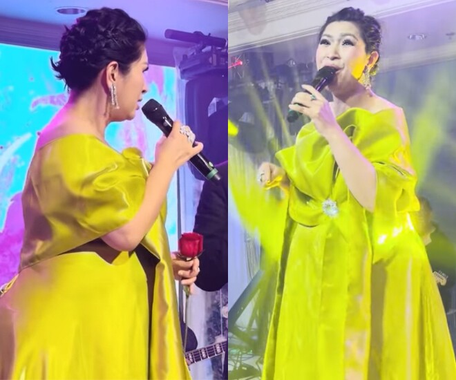 Ca sĩ Nguyễn Hồng Nhung khiến nhiều khán giả bất ngờ vì mang thai con thứ 3, sắp đến ngày “vỡ chum”.