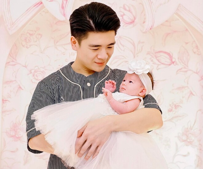 Anh chồng Đỗ Mỹ Linh lần đầu công khai diện mạo con thứ 3.