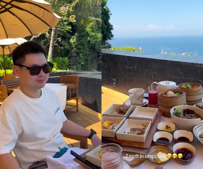 Nàng hậu cùng chồng nghỉ dưỡng ở khu resort sang trọng ở Indonesia.