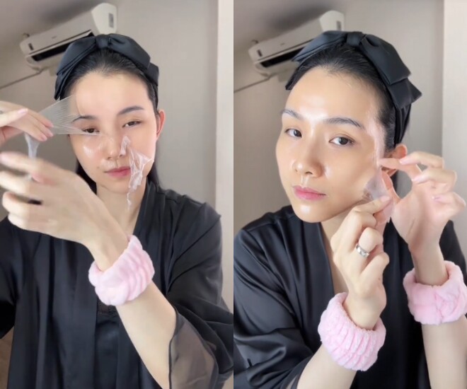 Người đẹp được khán giả nhận xét rằng cô “trẻ mãi không già nhờ lột da”.