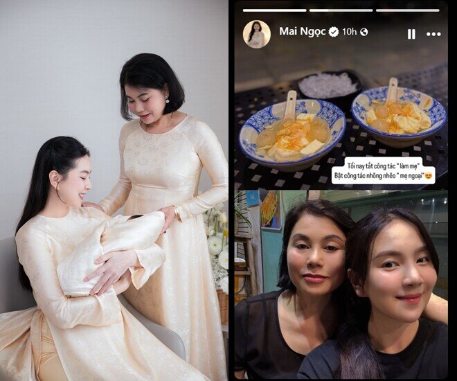 Nữ MC hạnh phúc khoe khoảnh khắc “nhõng nhẽo” với mẹ ruột.