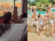 Giải trí - Bạn gái Quang Minh khoe cảnh con riêng chăm em trai chung nửa huyết thống, bé Dustin là bản sao của bố danh hài