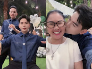 Giải trí - Thanh Đoàn tổ chức sinh nhật linh đình mời dàn sao tham dự, ôm hôn thắm thiết bố mẹ Hà Trí Quang