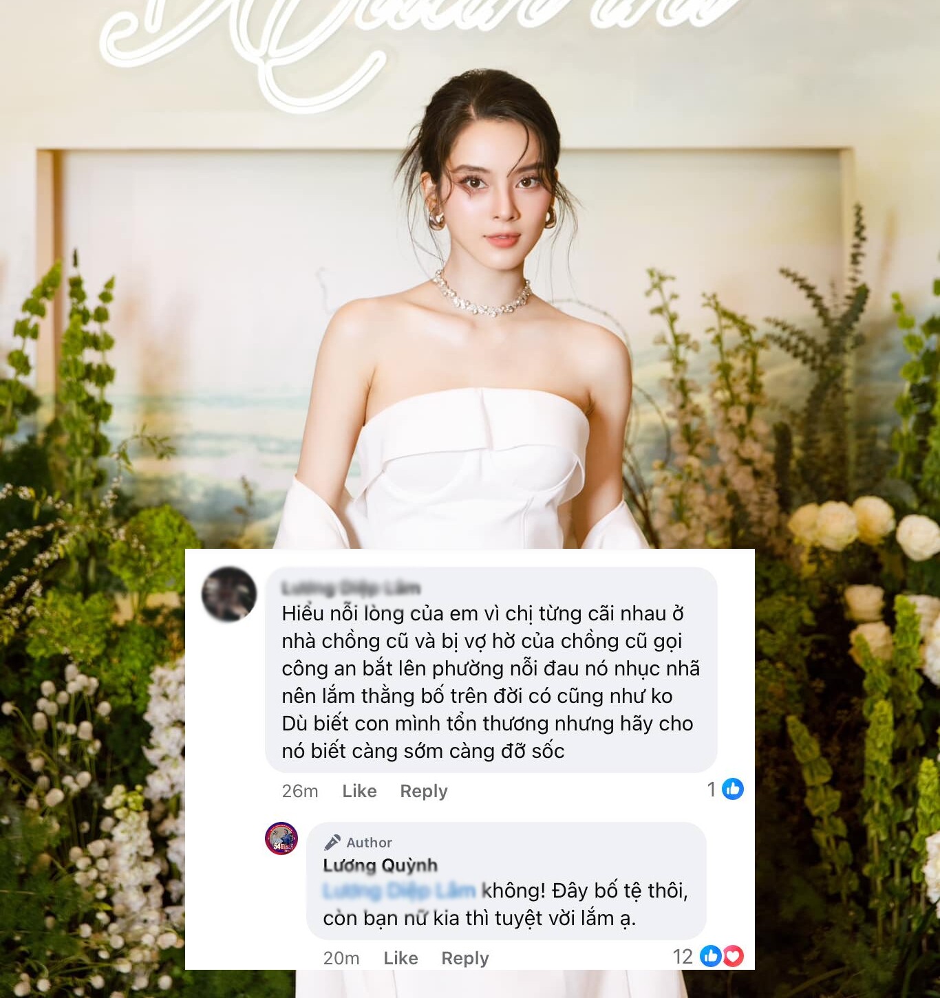 Quỳnh Lương khen tình mới của chồng cũ tuyệt vời.