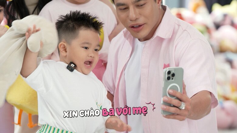 Con trai Lê Dương Bảo Lâm cực đáng yêu, gọi Long Hạt Nhài và Salim là “ba mẹ”.