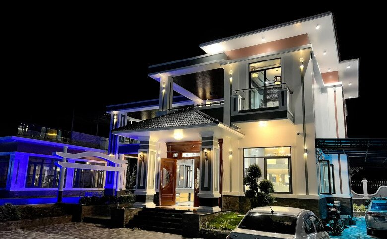 Căn biệt thự rộng lớn của Thanh Đoàn và Hà Trí Quang ở quê nhà Đồng Tháp.