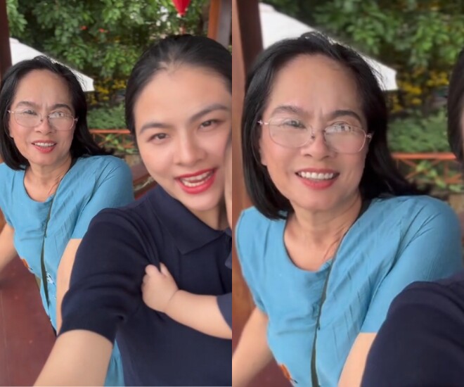 Vân Trang khoe mẹ ruột trẻ trung, được nhận xét như 2 chị em.