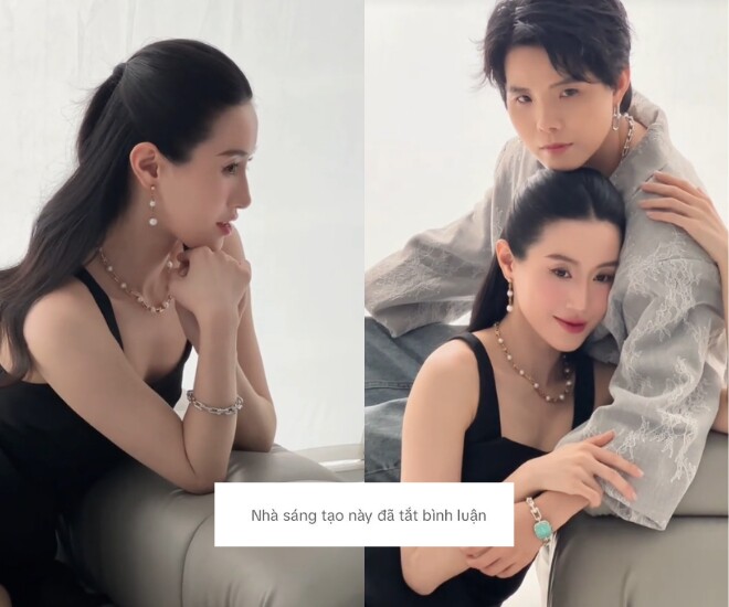 Hiện bạn đời Vũ Cát Tường vẫn luôn tắt tính năng bình luận trên TikTok.