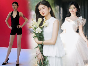 Chân dung mỹ nhân 2k6 hút triệu view khi thi người mẫu: Đối thủ nhan sắc với con gái Quyền Linh, được bố rèn làm Hoa hậu