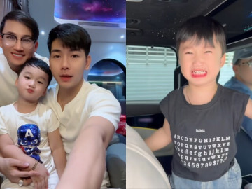 Con trai Hà Trí Quang từng khóc nấc khi xa Thanh Đoàn, nay hiểu chuyện còn động viên bố đi làm kiếm tiền mua sữa