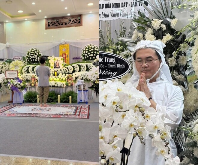 NSƯT Đại Nghĩa đứng lặng người nhìn di ảnh của mẹ, khiến nhiều khán giả thương xót.