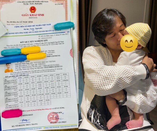 Kết quả xét nghiệm ADN cho thấy bé Eric có mối quan hệ huyết thống với cố nghệ sĩ.