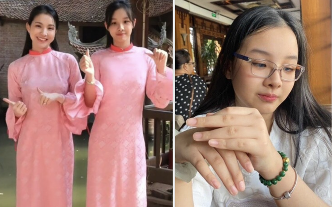 Con gái Thùy Lâm có nhan sắc xinh đẹp giống mẹ.