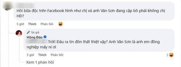 Cô nhanh chóng đính chính chuyện tin đồn với khán giả.