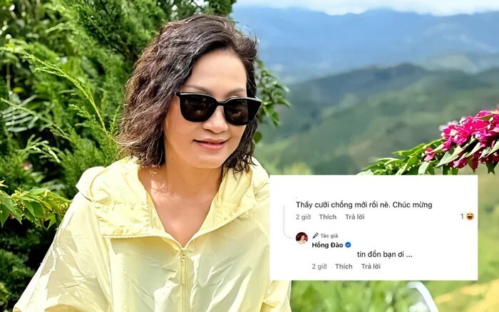 Hồng Đào liên tục phủ nhận chuyện tái hôn.