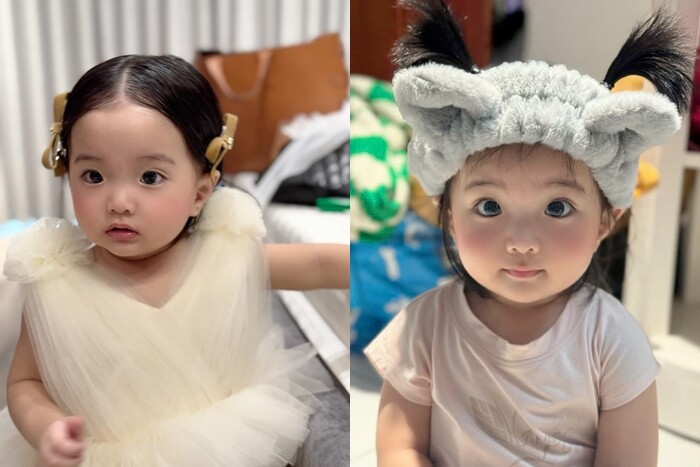 Vẻ ngoài như búp bê của cô bé Lisa khiến dân mạng thích thú.