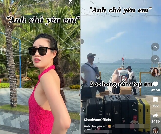 Khánh Vân và ông xã Nguyễn Long diễn tiểu phẩm hài hước vô cùng đáng yêu.