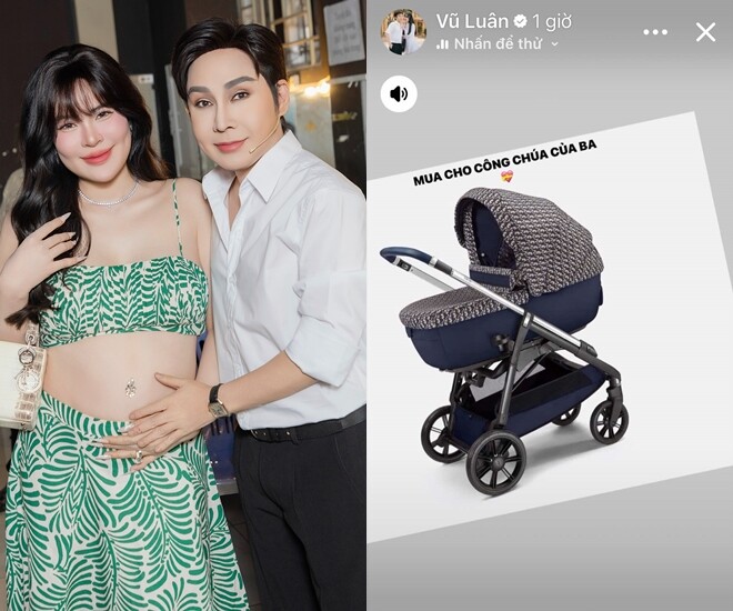 NSƯT Vũ Luân tiết lộ giới tính của con đầu lòng.