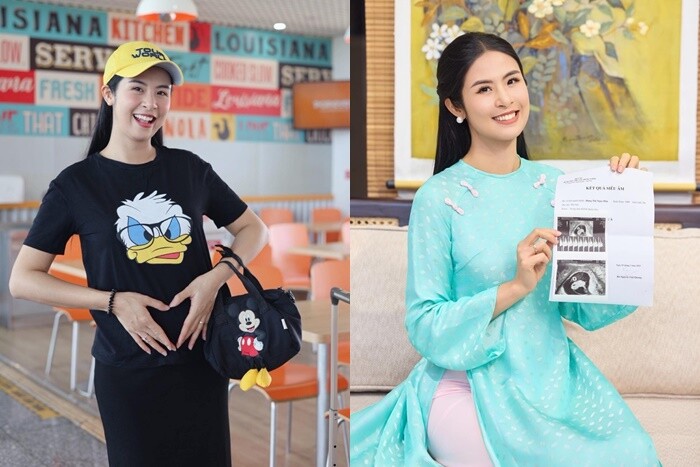 Ngọc Hân hiện đang mang bầu 6 tháng. 