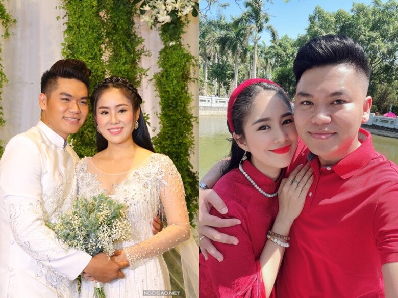 Lê Phương có cuộc hôn nhân hạnh phúc với Trung Kiên.