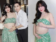 Giải trí - Sao Việt 24h: HH Phương Lê mặc crop top lộ bụng bầu 4 tháng to tròn, đi xế hộp tiền tỷ xem chồng Vũ Luân diễn