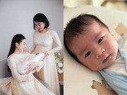 Giải trí - MC Mai Ngọc "trốn con" về nhõng nhẽo nhà ngoại, quý tử 1 tháng tuổi ngày càng thăng hạng nhan sắc