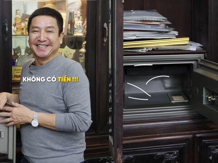 Chí Trung hài hước tự nhận trong két sắt không có tiền.