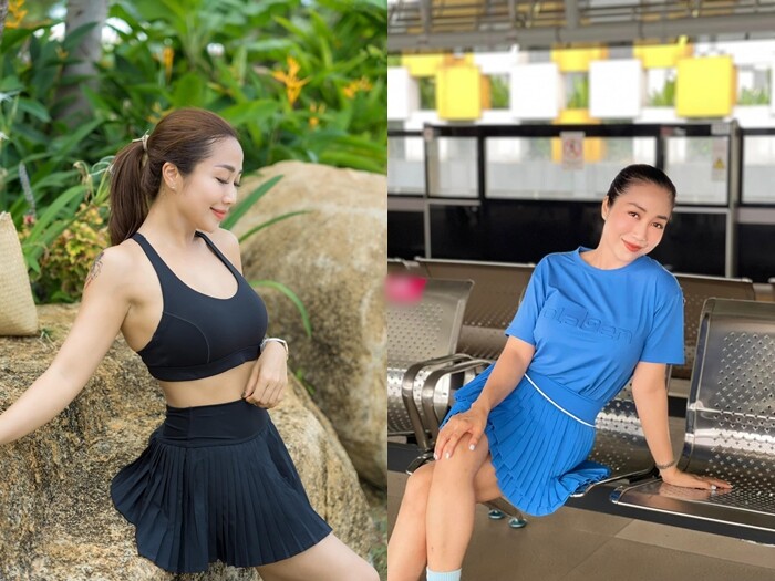 Ốc Thanh Vân có vóc dáng thon gọn ở tuổi 41.