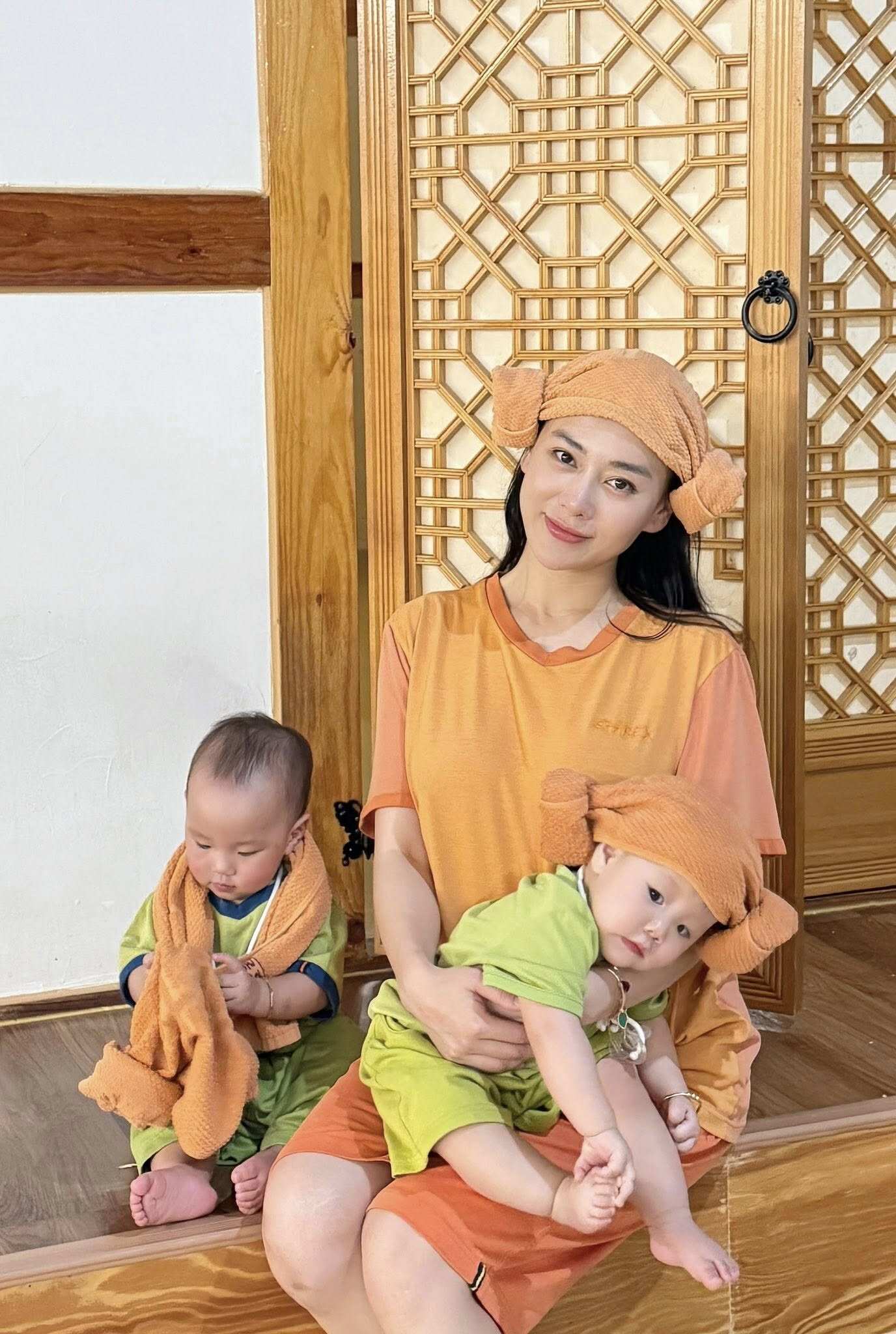 Phương Oanh chia sẻ 2 con khác biệt cả về ngoại hình lẫn tính cách.