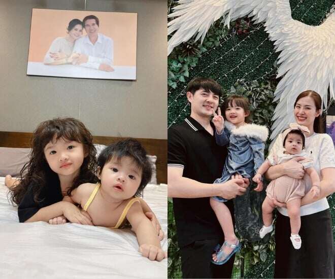 Từ ngày mới ra đời, Hannie đã được nhận xét giống bố và giống chị gái như đúc.